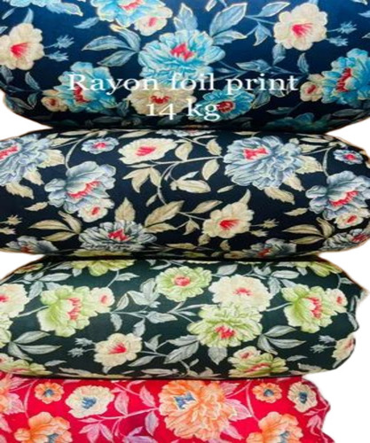 Floral Printed Rayon Fabric
