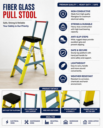 Frp Pull Step Ladder - Feature: Antiskid
