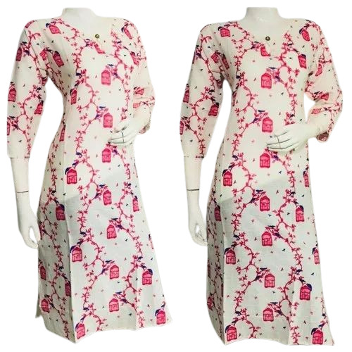 Ladies Printed Casual Cotton Kurtis