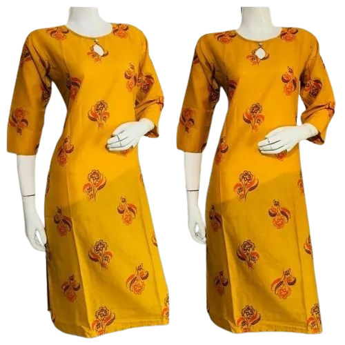 Ladies Printed Cotton Kurtis