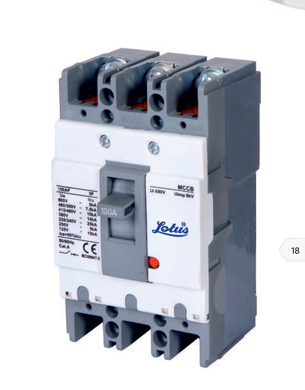 LOTUS MCCB (Moulded Case Circuit Breaker) 100 TP