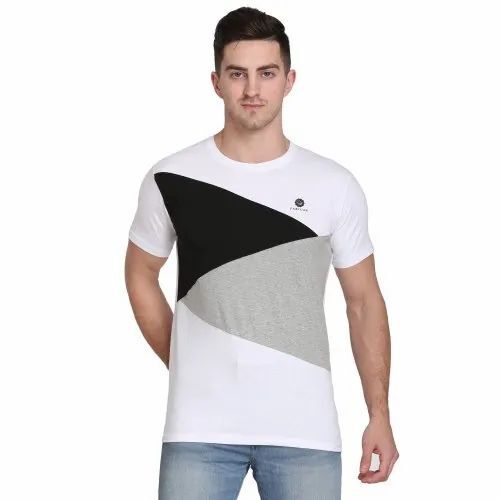 Men Cotton Blend T Shirt - Size S, Multi Color, Half Sleeves | Lightweight, Soft, Breathable, Quick Dry, Comfortable Fit