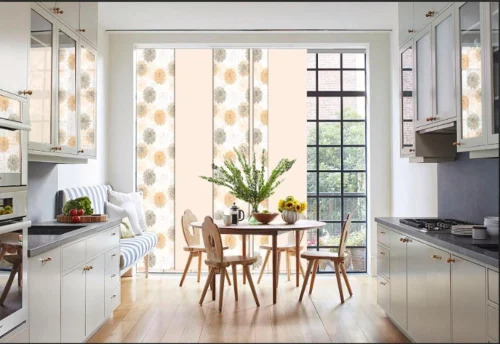 Printed Pvc Vertical Window Panel Blinds