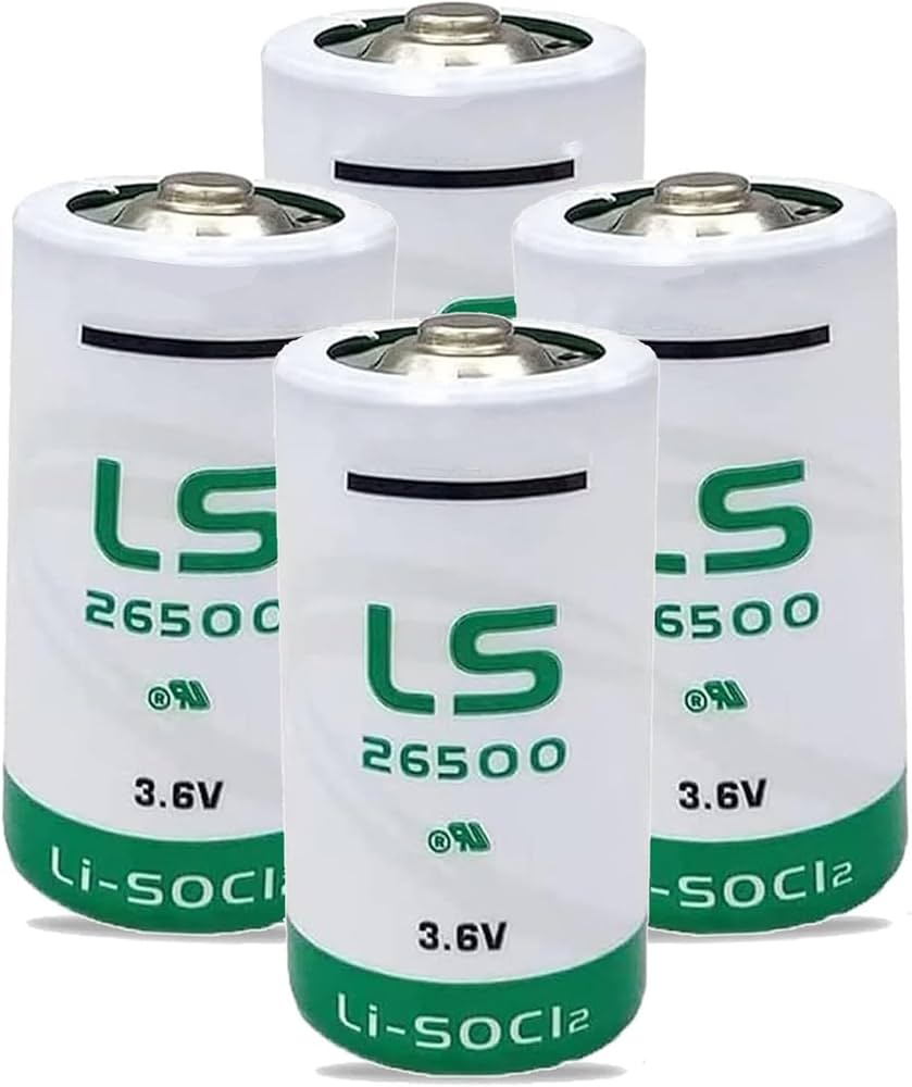 Saft Ls 26500 Battery 3.6V C Size Lithium Battery - Dimension (L*W*H): 26.0 Mm Diameter   50.4 Mm Height. Millimeter (Mm)
