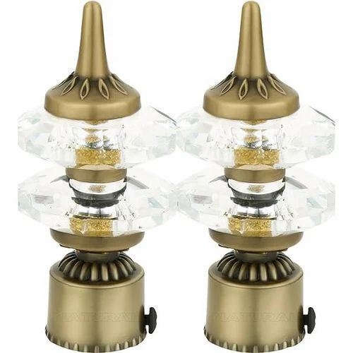 Stylist Stainless Steel Crystal Curtain Brackets