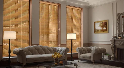 Teak Wood Venetian Window Blind For Home