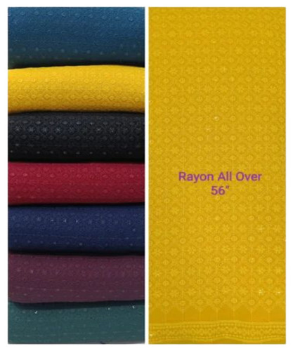 Texture Printed Rayon Fabric
