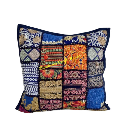 Vintage Sari Patchwork Cushion Covers