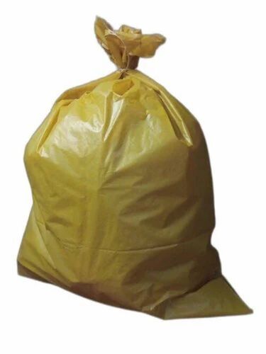 Yellow Plastic Garbage Bag