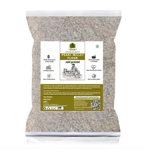 1Kg Natural Stone Grounded Cold Pressed Pearl Millet Bajra Flour