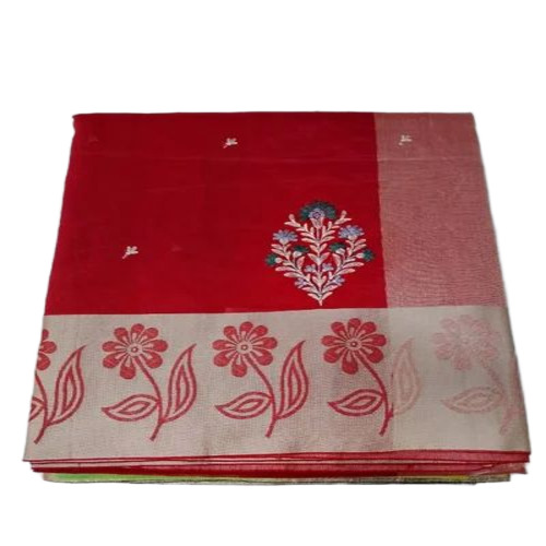 Banarasi Red Cotton Silk Sarees