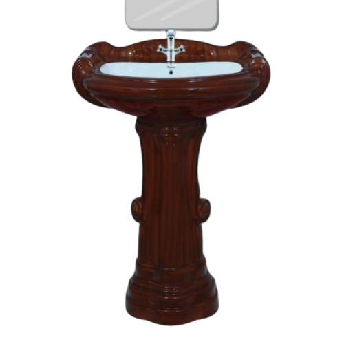 Big Sterling Pedestal Wash Basin 