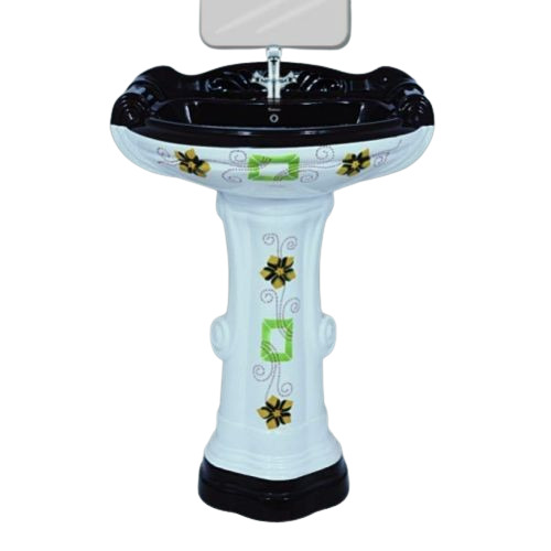 Designer Big Sterling Pedestal Wash Basin