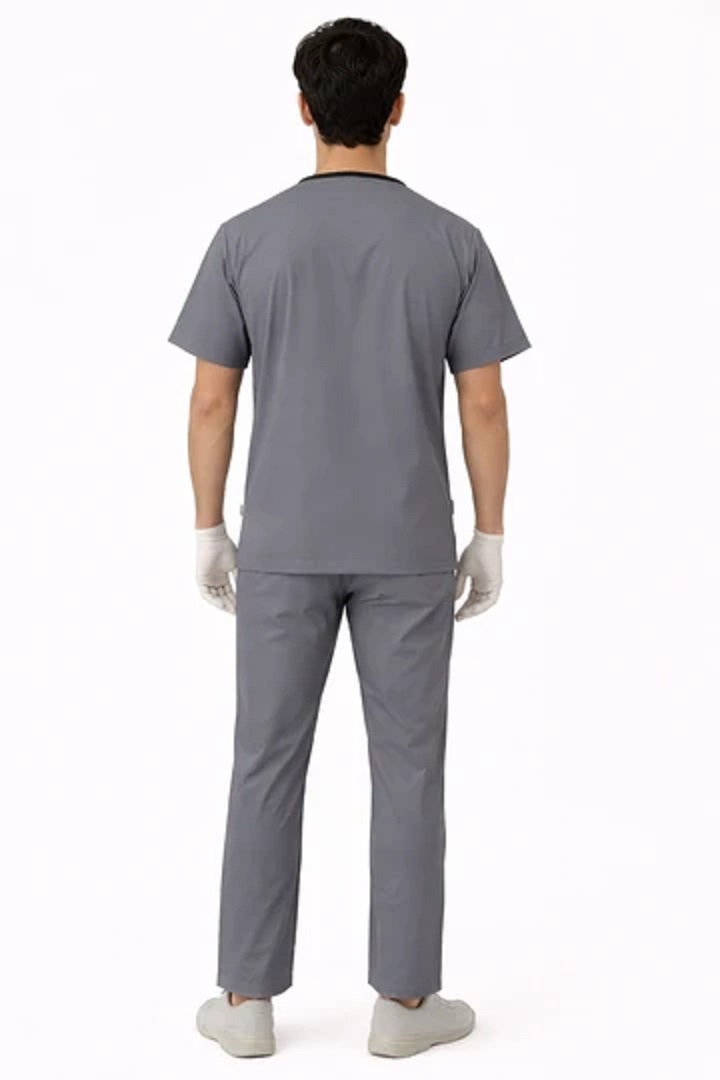 Elite 6 Pocket V Neck Men Scrub Suit
