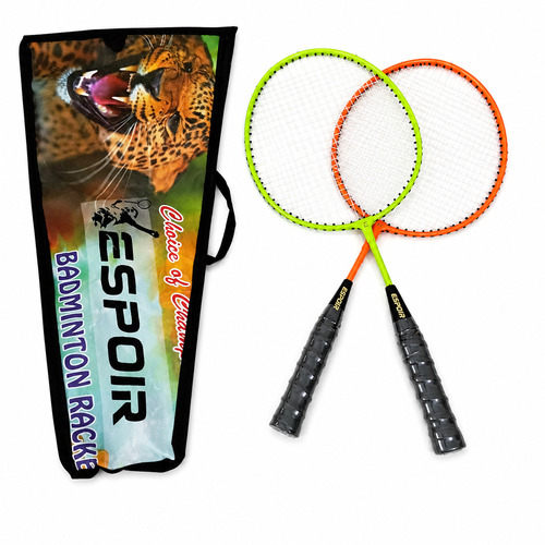 ESPOIR Kids Badminton Racket Set pair with Cover