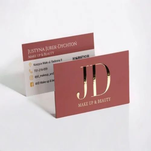Gold And Silver Foil Pvc Id Card