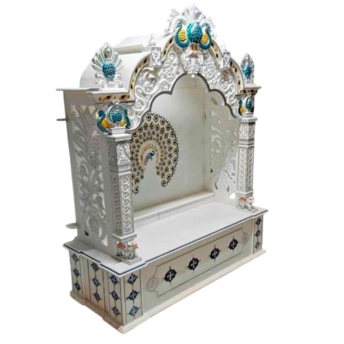 Handicraft White Marble Temple - Design Type: Standard