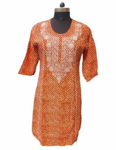 Ladies Cotton Short Printed Kurti
