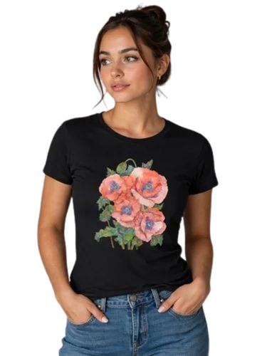 Ladies Short Sleeve T Shirt - Age Group: Adults