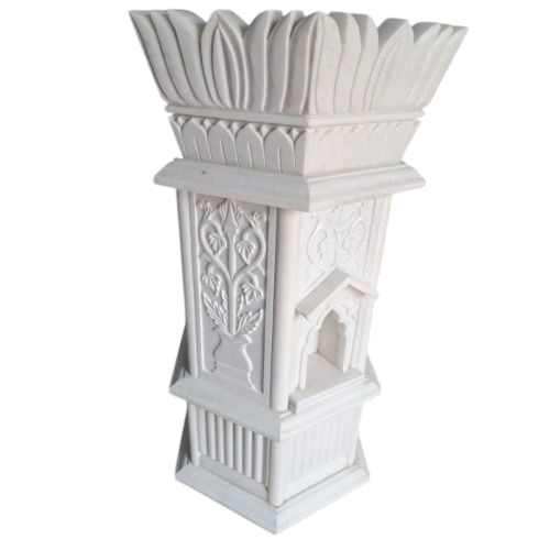 Marble Tulsi Pot