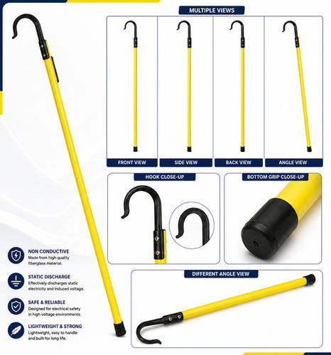 Non Conductive Safety Discharge Stick