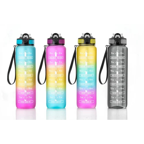 Plastic Motivational Water Bottle