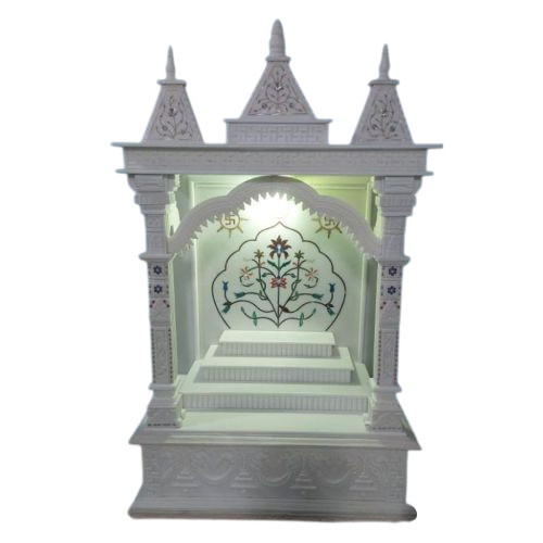 Polished White Marble Temple