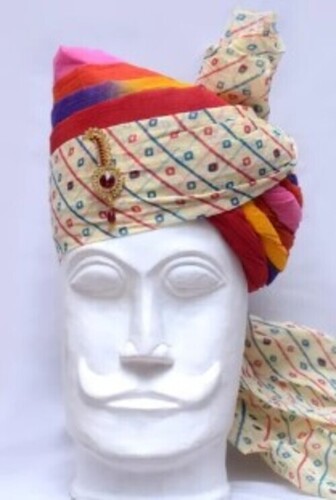 Rajasthan Print Palla Multicolour Safa