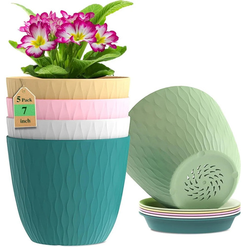 Round Plastic Flower Pot By Alpha Exim