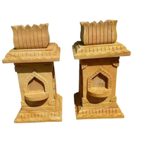 Yellow Marble Tulsi Pot