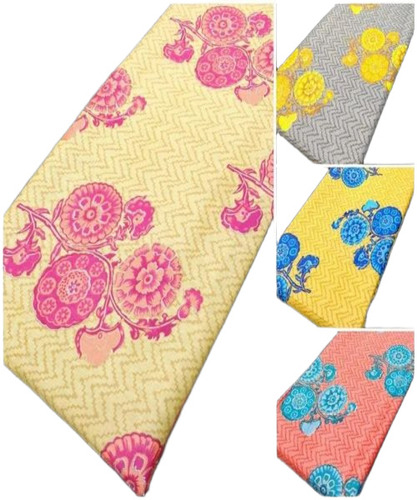 Cotton Linen Gold Print Fabric