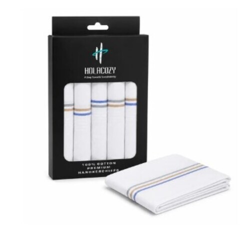 Cotton White Handkerchiefs
