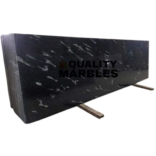 Fish Black Granite Slab