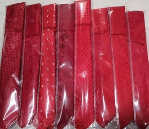Mens Red Tie