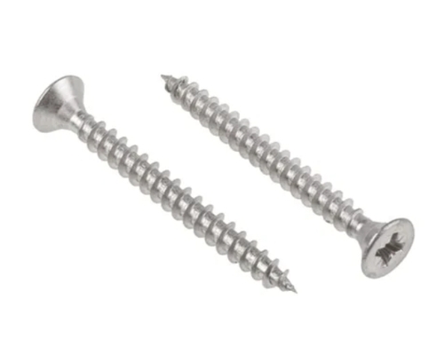 Ms Csk Slotted Self Tapping Screw - Color: Silver
