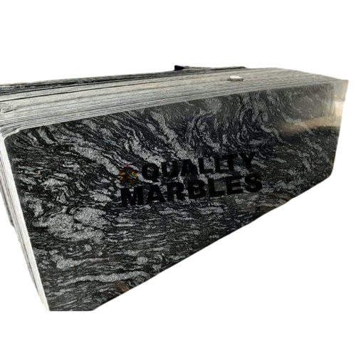 Polished Black Granite Slab