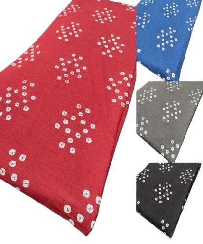 Printed Red Cotton Flex Fabric