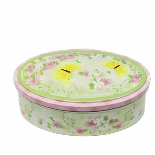 Round Metal Tin Box