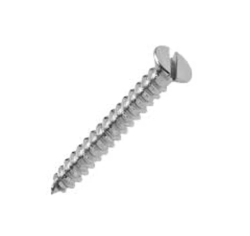 Ss Csk Slotted Screw - Color: Silver