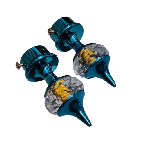 Blue Diamond Curtain Finials