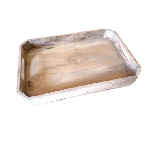 Brown Plain Wooden Serving Tray