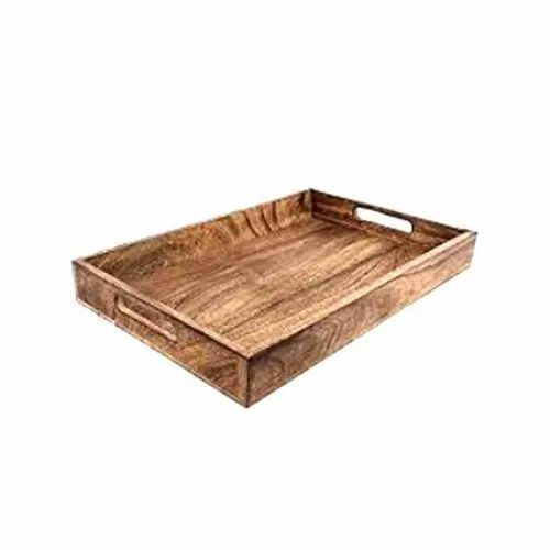 Brown Wooden Serving Tray