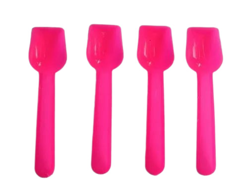 Pink Color Plastic Disposable Spoons