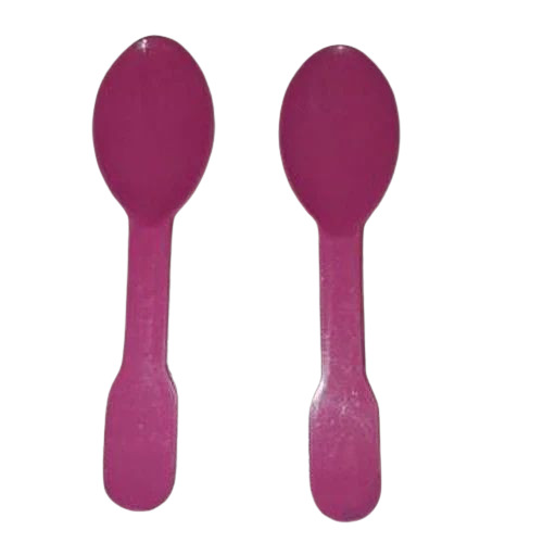 Plastic Disposable Ice Cream Spoon.