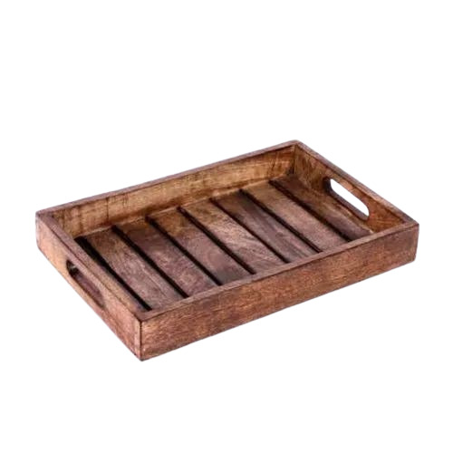 Rectangular Plain Wooden Serving Tray
