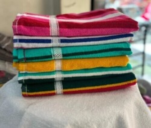 Striped Polyester Bath Towel