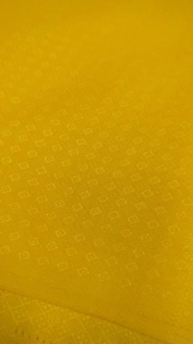 Yellow Glitter Dobby Fabric