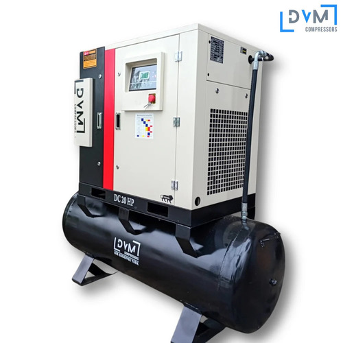 15 H.P Tank Mounted Screw Air Compressor