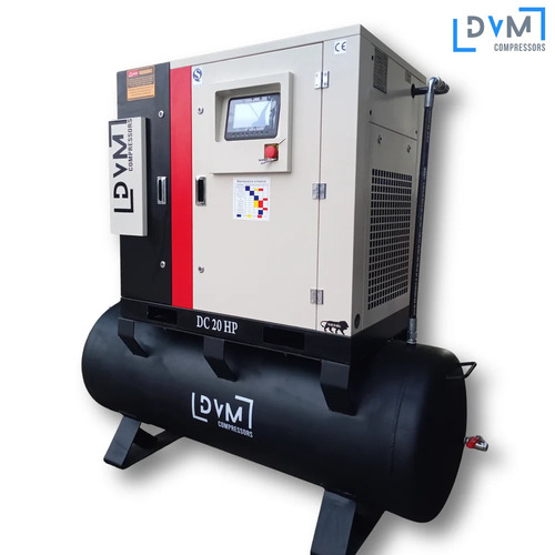 20hp Tank Mounted Screw Air Compressor