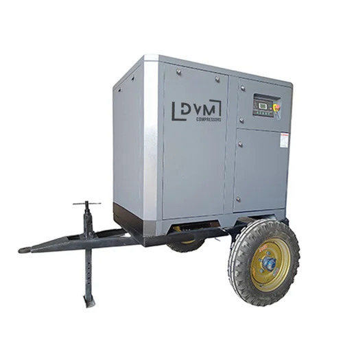 60 Hp Trolly Mounted Screw Air Compressor
